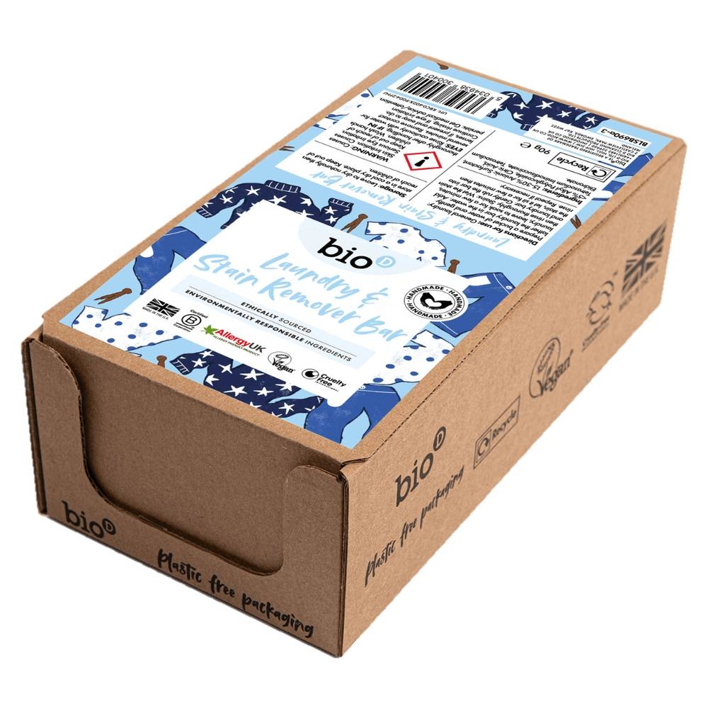 Laundry & Stain Remover Unwrapped Bar Bio-D 6x90g Laundry & Stain Remover Unwrapped Bar Bio-D 6x90g