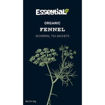 Organic Fennel Tea Sachets Essential 20bgs