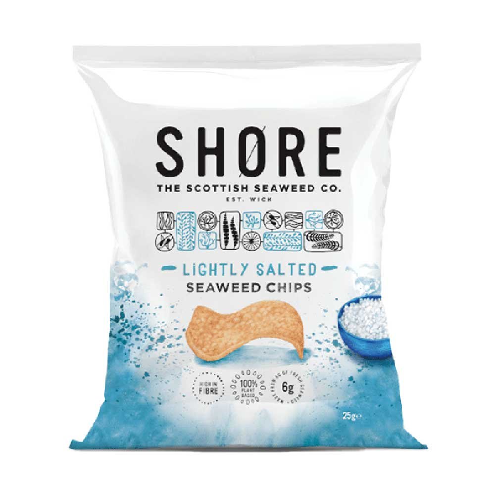Lightly Salted Seaweed Chips Shore 25g
