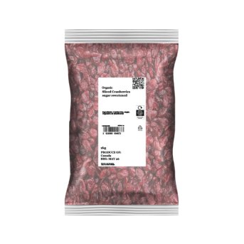 Organic Sliced Cranberries sugar sweetened Infinity Foods 2kg Organic Sliced Cranberries sugar sweetened Infinity Foods 2kg