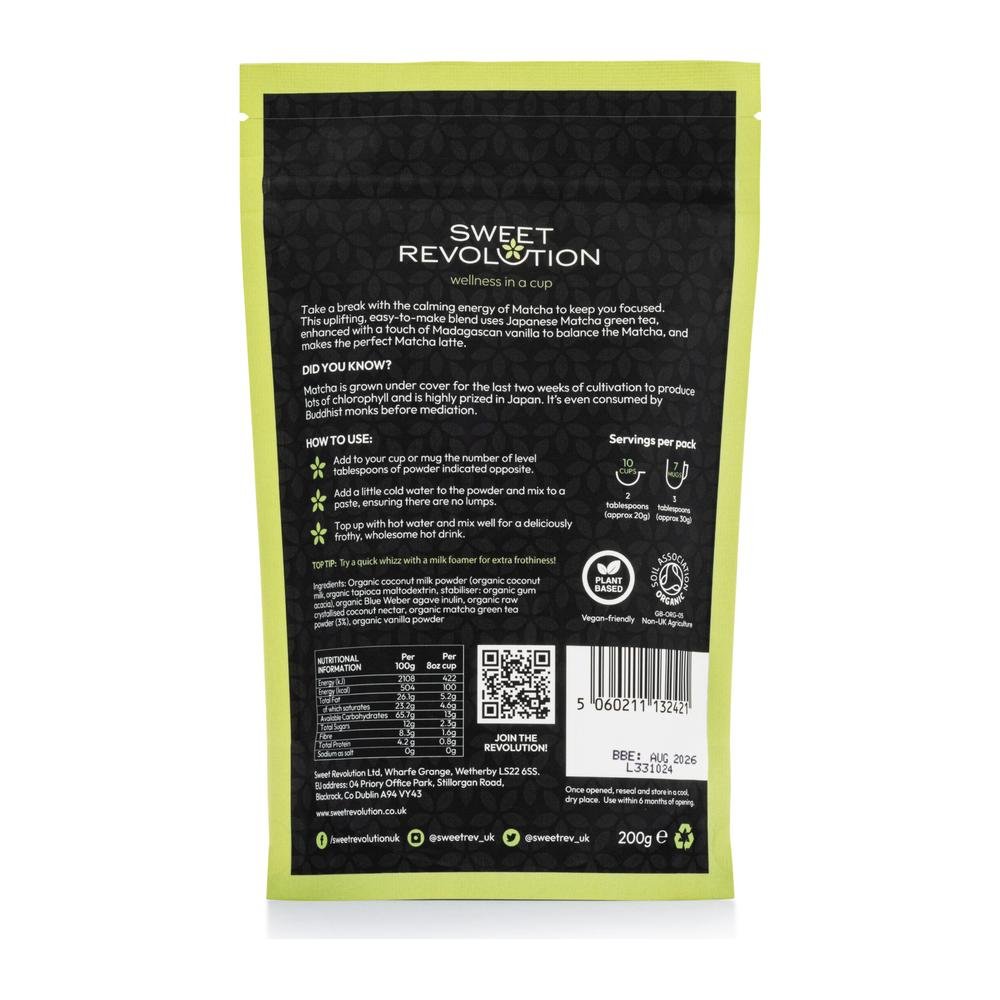 Organic Matcha Latte - Instant Sweet Revolution 5x200g Organic Matcha Latte - Instant Sweet Revolution 5x200g