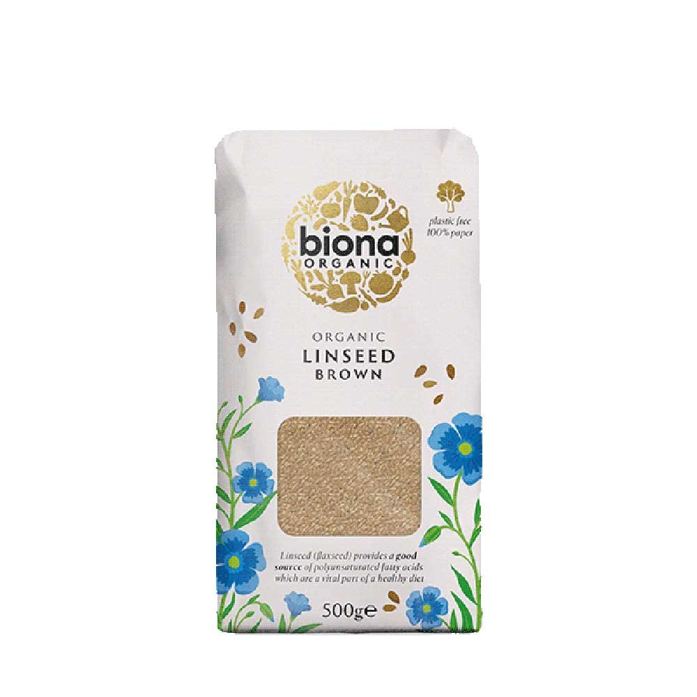 Organic Linseed Brown Biona 500g Organic Linseed Brown Biona 500g