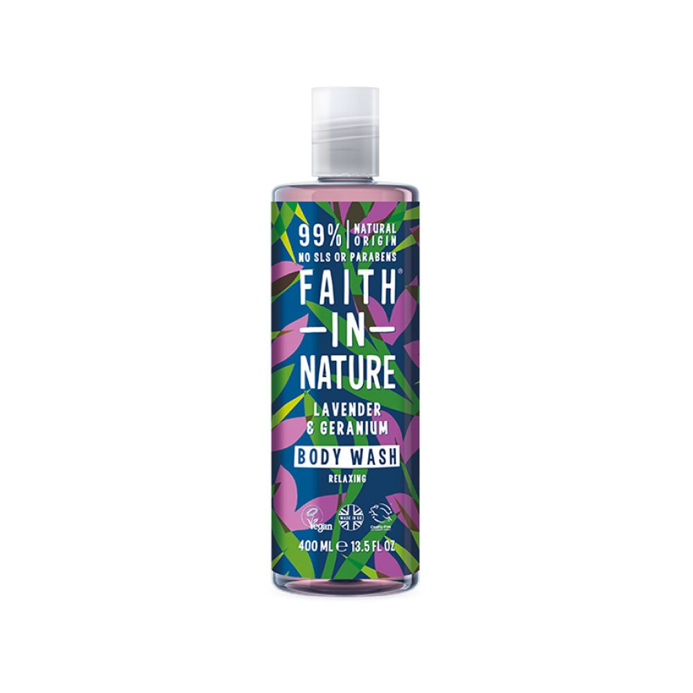 Lavender & Geranium Body Wash Faith in Nature 400ml Lavender & Geranium Body Wash Faith in Nature 400ml