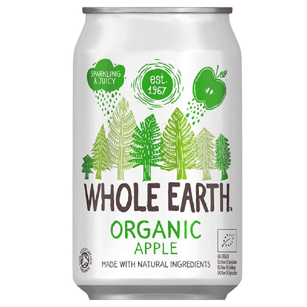 Organic Apple - cans Whole Earth 330ml Organic Apple - cans Whole Earth 330ml