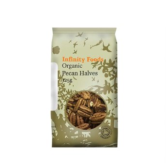 Organic Pecans - halves Infinity Foods 125g Organic Pecans - halves Infinity Foods 125g