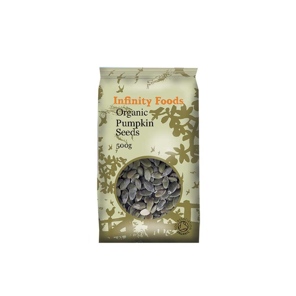 Organic Pumpkin Seeds - AA grade Infinity Foods 500g