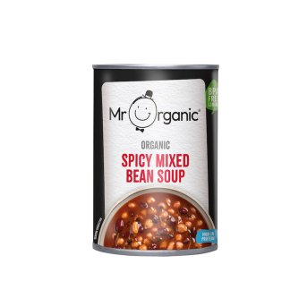Organic Spicy Mixed Bean Soup Mr Organic 400g Organic Spicy Mixed Bean Soup Mr Organic 400g