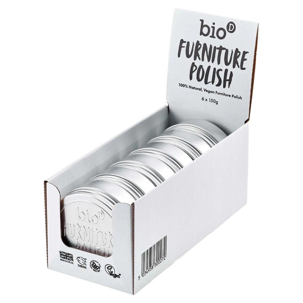 Furniture Polish - Tin Bio-D 6x150g Furniture Polish - Tin Bio-D 6x150g
