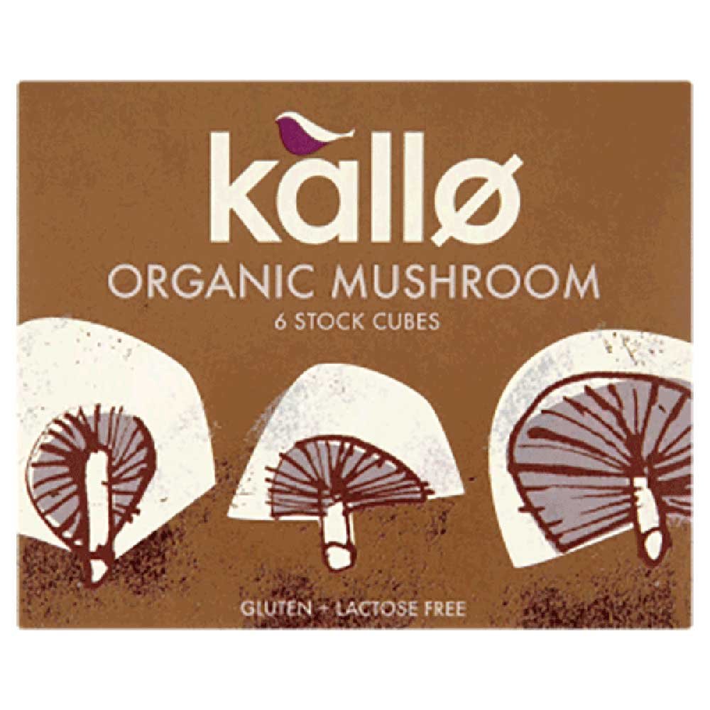 Organic Mushroom Stock Cubes Kallo 6x11g