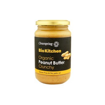Organic Crunchy Peanut Butter - salted Clearspring 350g