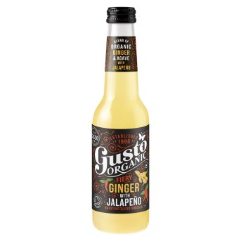 Organic Gusto - Fiery Ginger with Jalapeño - FT Gusto 12x275ml Organic Gusto - Fiery Ginger with Jalapeño - FT Gusto 12x275ml