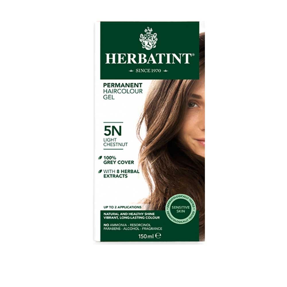 5N - Light Chestnut - Hair Colour Herbatint 1pack