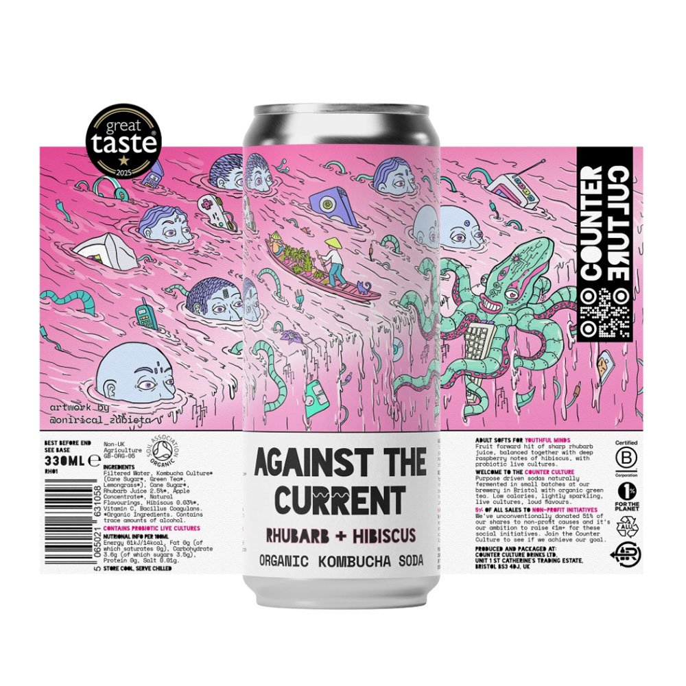 Organic Against the Current - Rhubarb + Hibiscus Counter Cul