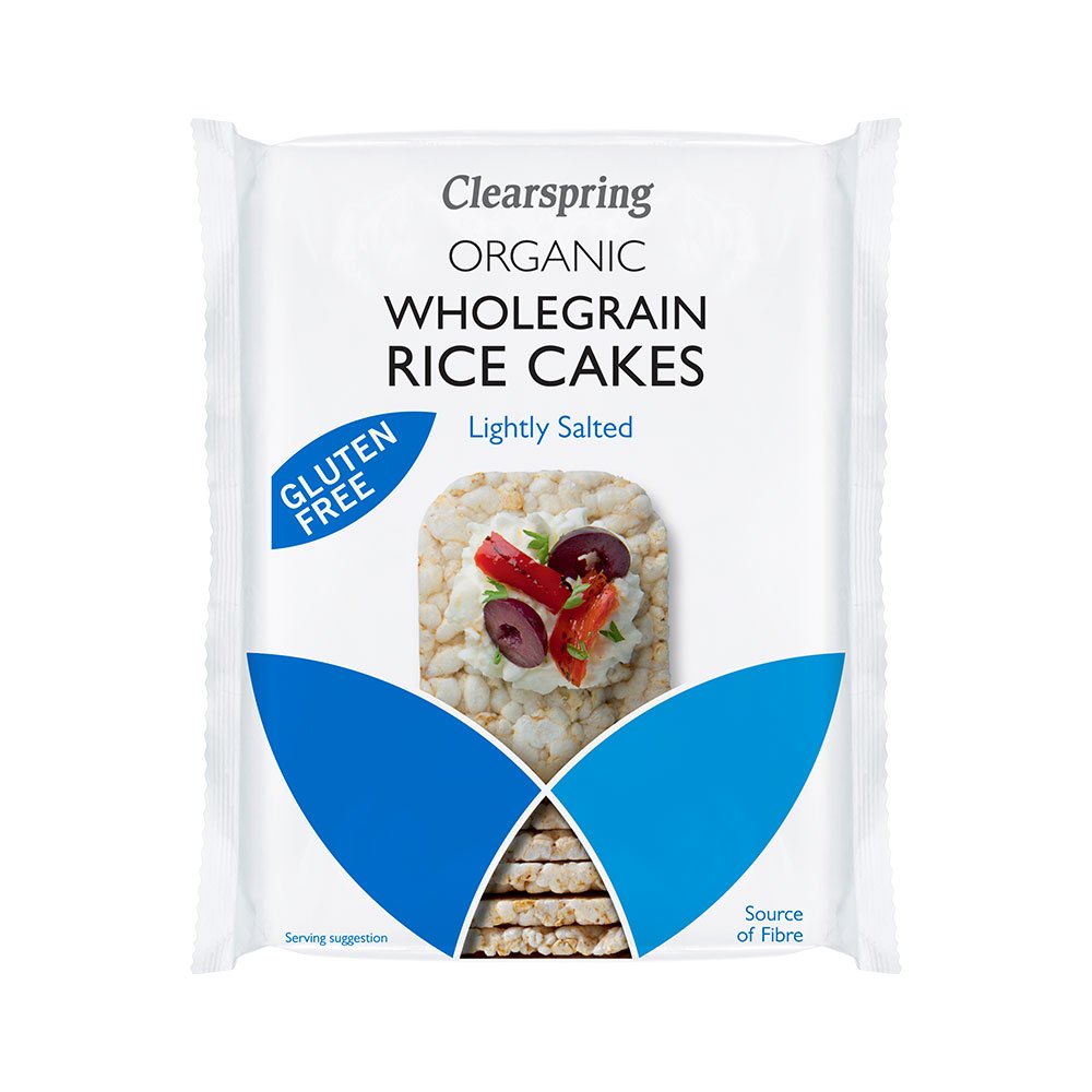 Organic Rice Cakes Salted Clearspring 12x130g