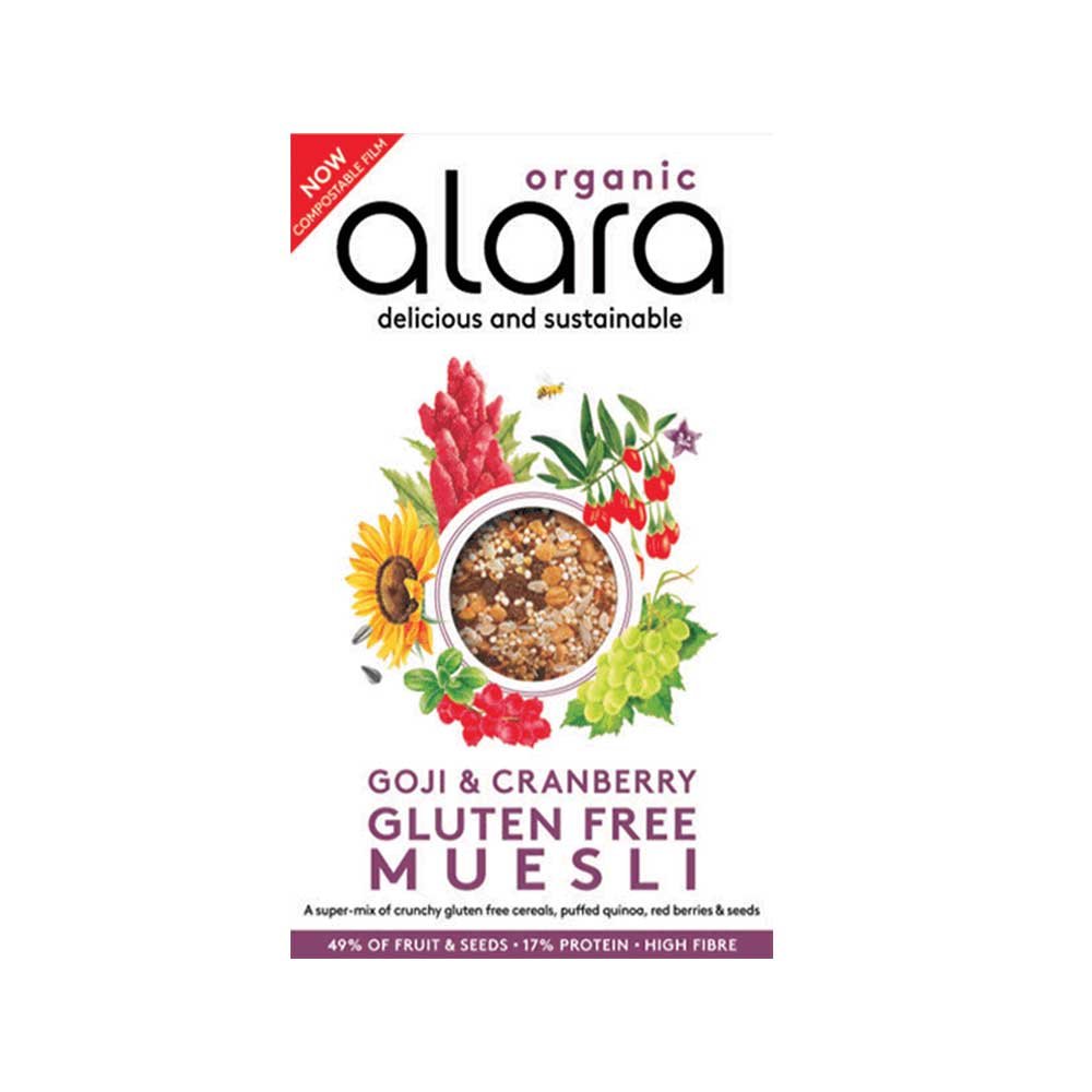 Organic Gluten-free Muesli with Goji & Cranberries Alara 450