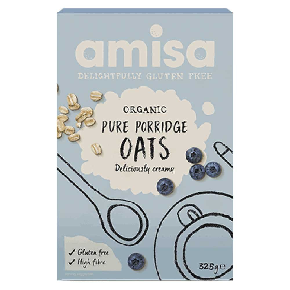 Organic Pure Porridge Oats Amisa 325g Organic Pure Porridge Oats Amisa 325g
