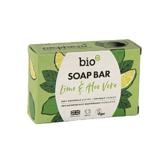 Lime & Aloe Vera Boxed Soap Bar Bio-D 90g