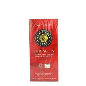 Organic Hibiscus Tea Bags Hambleden 20bgs
