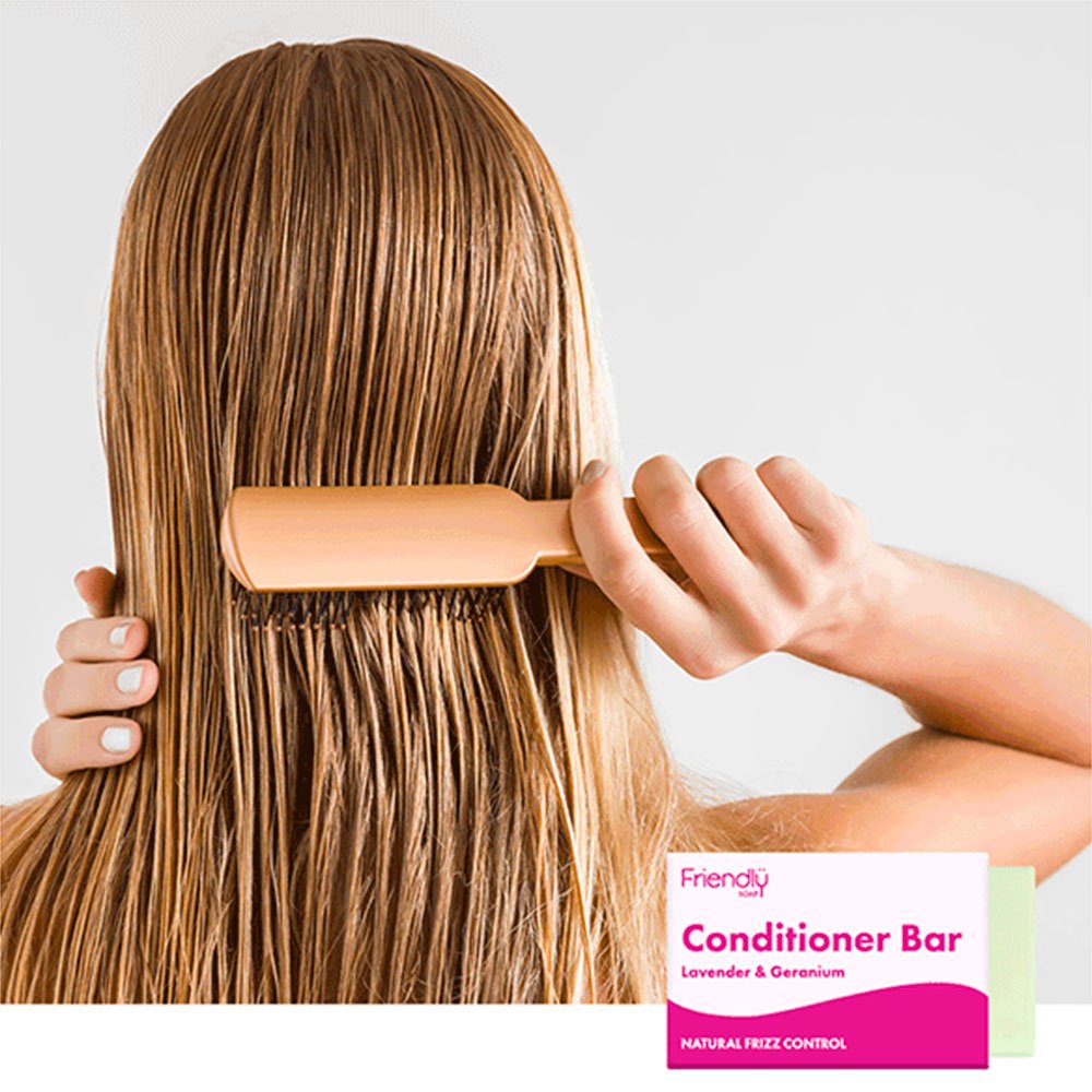 Lavender & Geranium Conditioner Bar Friendly Soap 95g Lavender & Geranium Conditioner Bar Friendly Soap 95g
