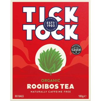Organic Rooibos Tea Bags Tick Tock 80bgs