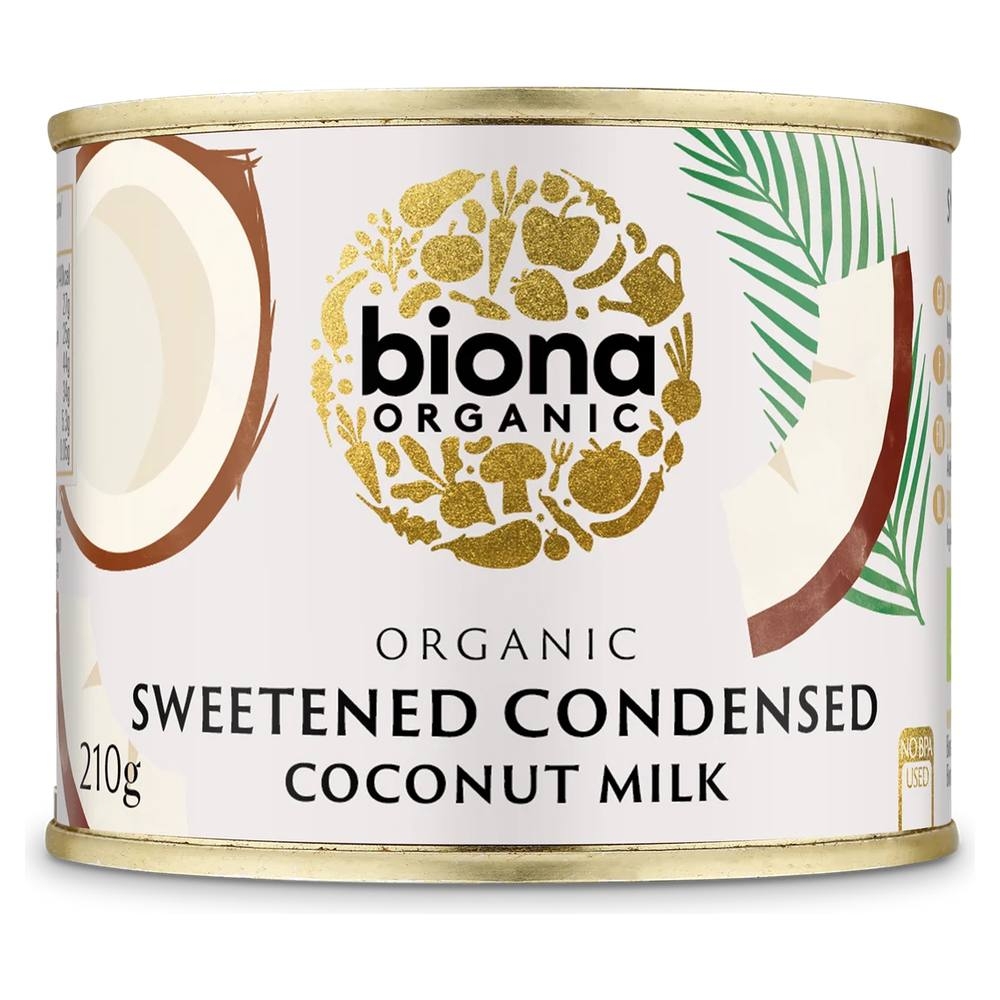 Organic Condensed Coconut Milk Sweetened Biona 8x210g