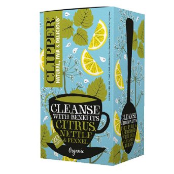 Organic Cleanse With Benefits - citrus nettle fennel Clipper 4x20bags Organic Cleanse With Benefits - citrus nettle fennel Clipper 4x20bags