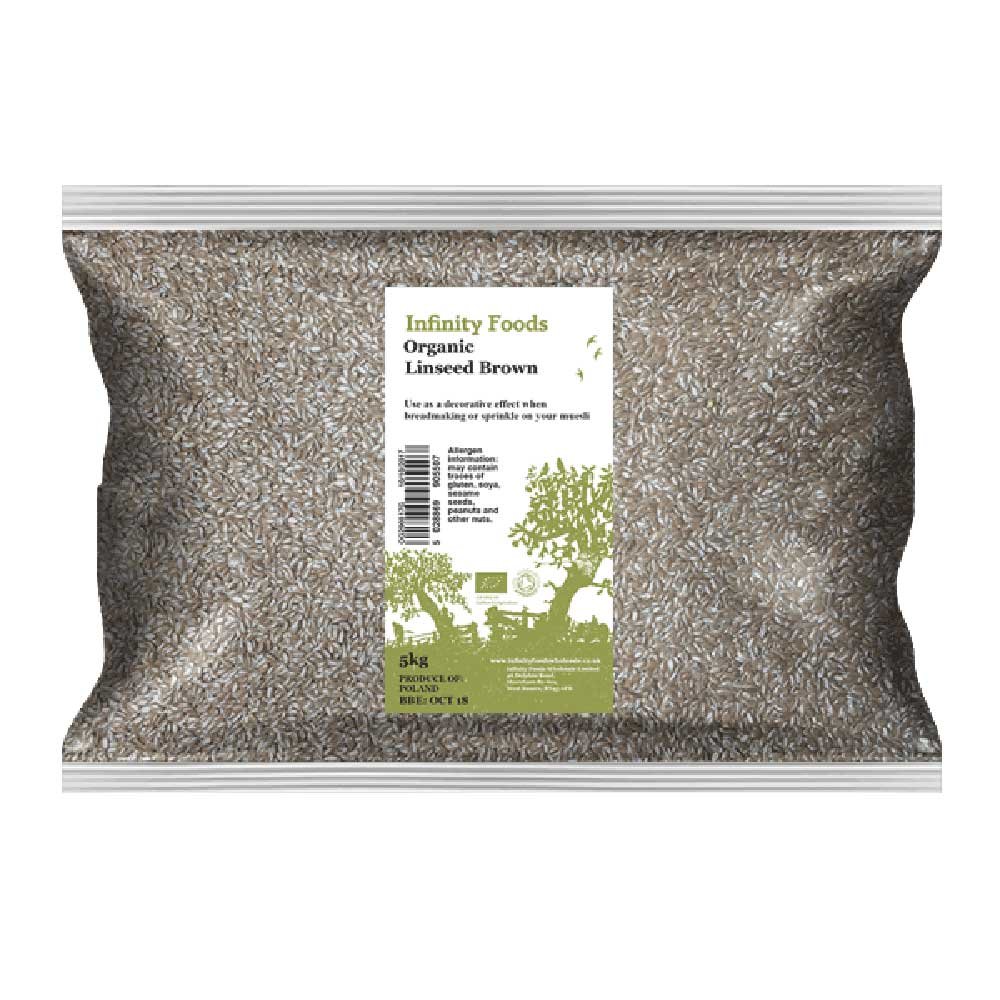 Organic Linseed Brown Infinity Foods 5kg Organic Linseed Brown Infinity Foods 5kg