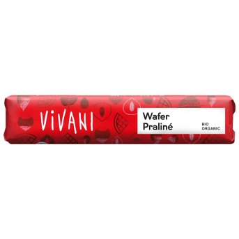 Organic Wafer Praliné Chocolate Vivani 40g