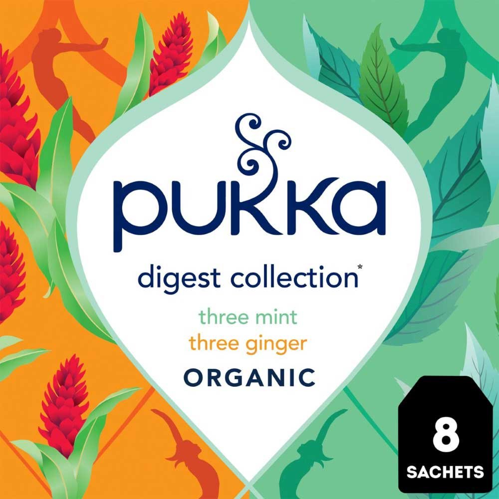 Organic Digest Collection - taster pack Pukka 8x8bags