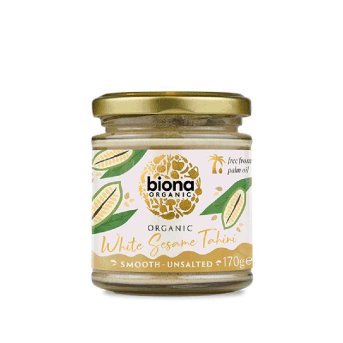 Organic Tahini White no salt - raw Biona 170g Organic Tahini White no salt - raw Biona 170g