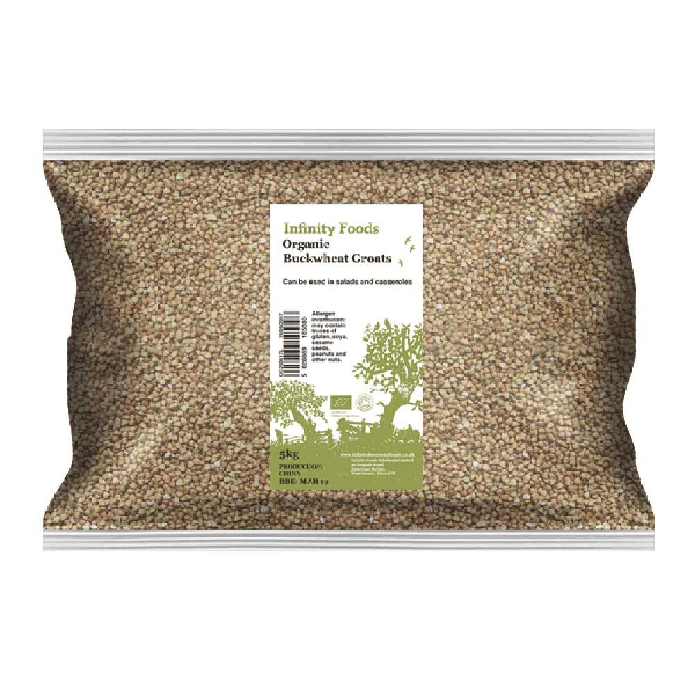 Organic Buckwheat Groats Infinity Foods 5kg Organic Buckwheat Groats Infinity Foods 5kg