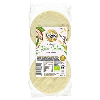 Organic Yoghurt Coated Ricecakes Biona 12x100g Organic Yoghurt Coated Ricecakes Biona 12x100g