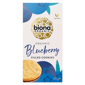 Organic Blueberry-filled Cookies Biona 175g Organic Blueberry-filled Cookies Biona 175g