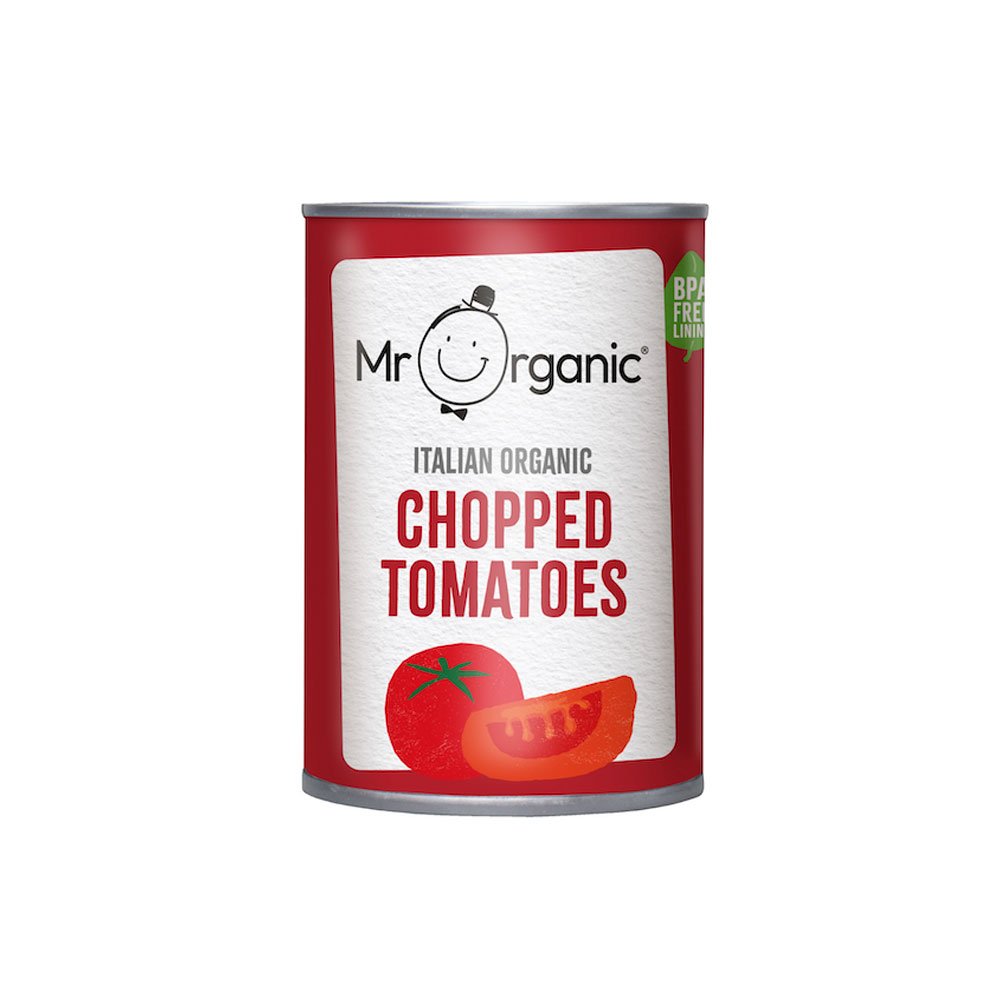 Organic Chopped Tomatoes - BPA-free Mr Organic 400g Organic Chopped Tomatoes - BPA-free Mr Organic 400g