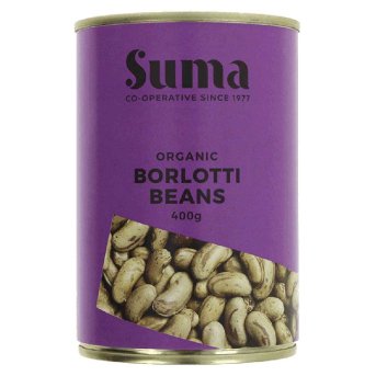 Organic Borlotti Beans Suma 400g