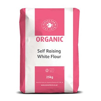 Organic Self Raising White Flour Doves Farm 25kg Organic Self Raising White Flour Doves Farm 25kg