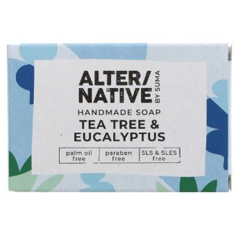 Tea Tree & Eucalyptus - boxed soap Alter-Native by Suma 6x95g Tea Tree & Eucalyptus - boxed soap Alter-Native by Suma 6x95g