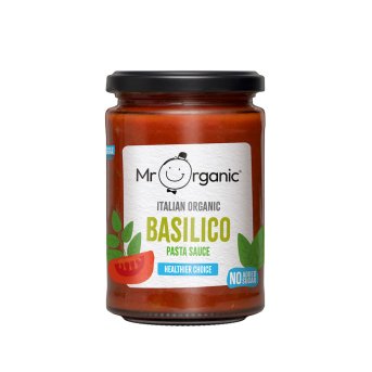 Organic Basilico Pasta Sauce Mr Organic 350g