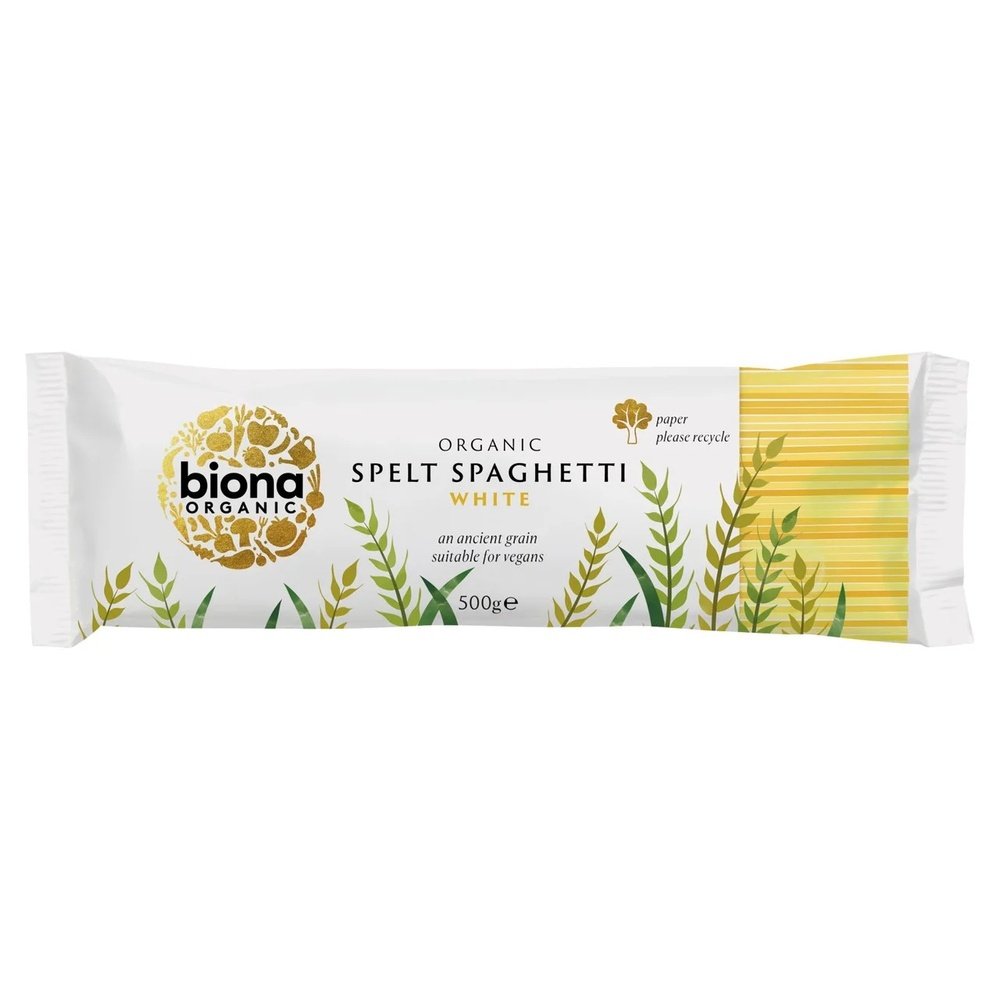 Organic White Spelt Spaghetti Biona 12x500g