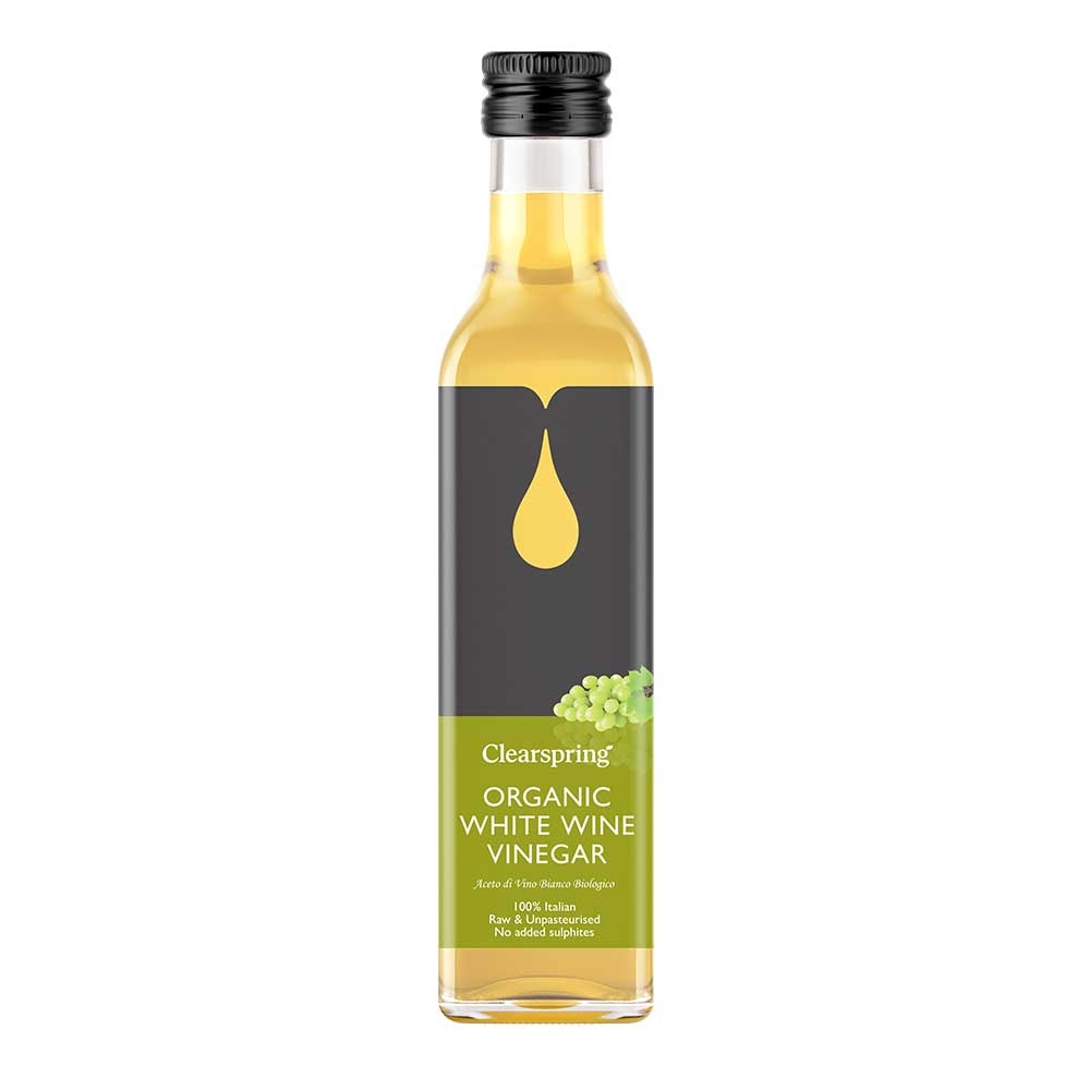 Organic White Wine Vinegar Clearspring 6x250ml Organic White Wine Vinegar Clearspring 6x250ml