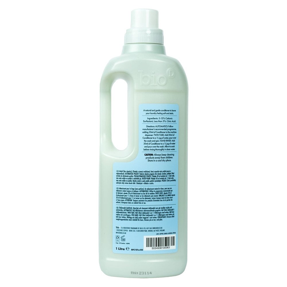 Fabric Conditioner - Fragrance Free - concentrated Bio-D 12x1l