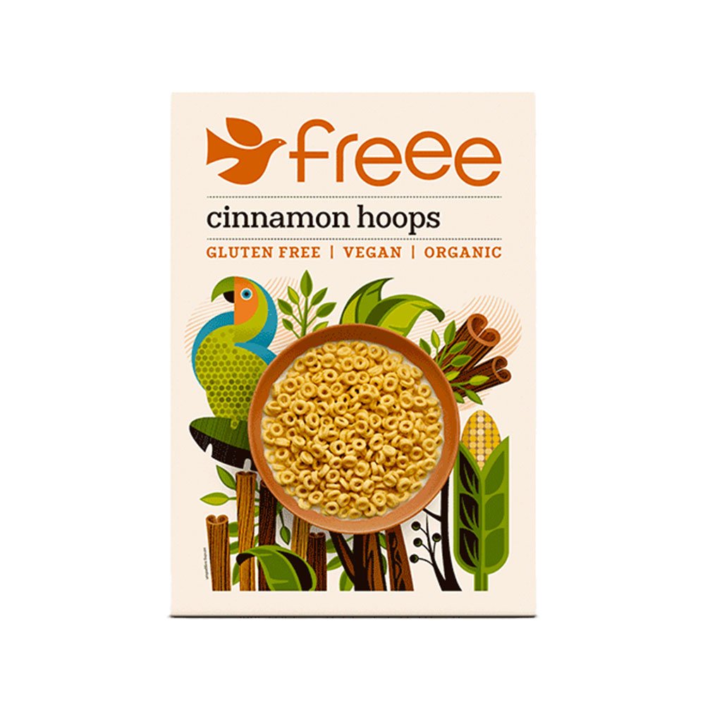 Organic Cinnamon Hoops Freee from Doves Farm 300g Organic Cinnamon Hoops Freee from Doves Farm 300g