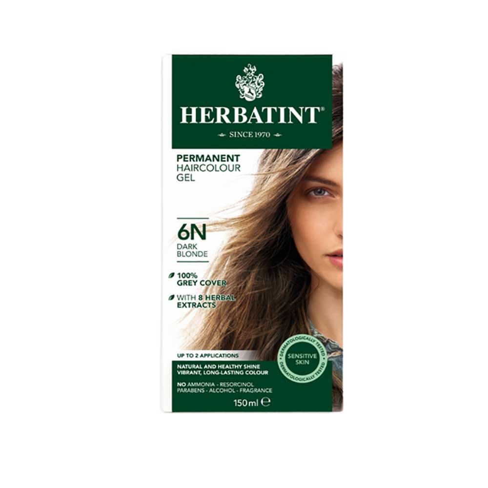 6N - Dark Blonde - Hair Colour Herbatint 1pack