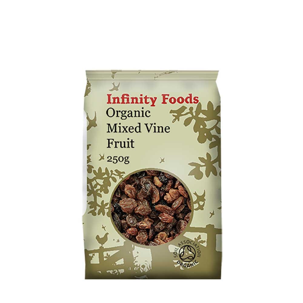 Organic Mixed Vine Fruit Infinity Foods 250g