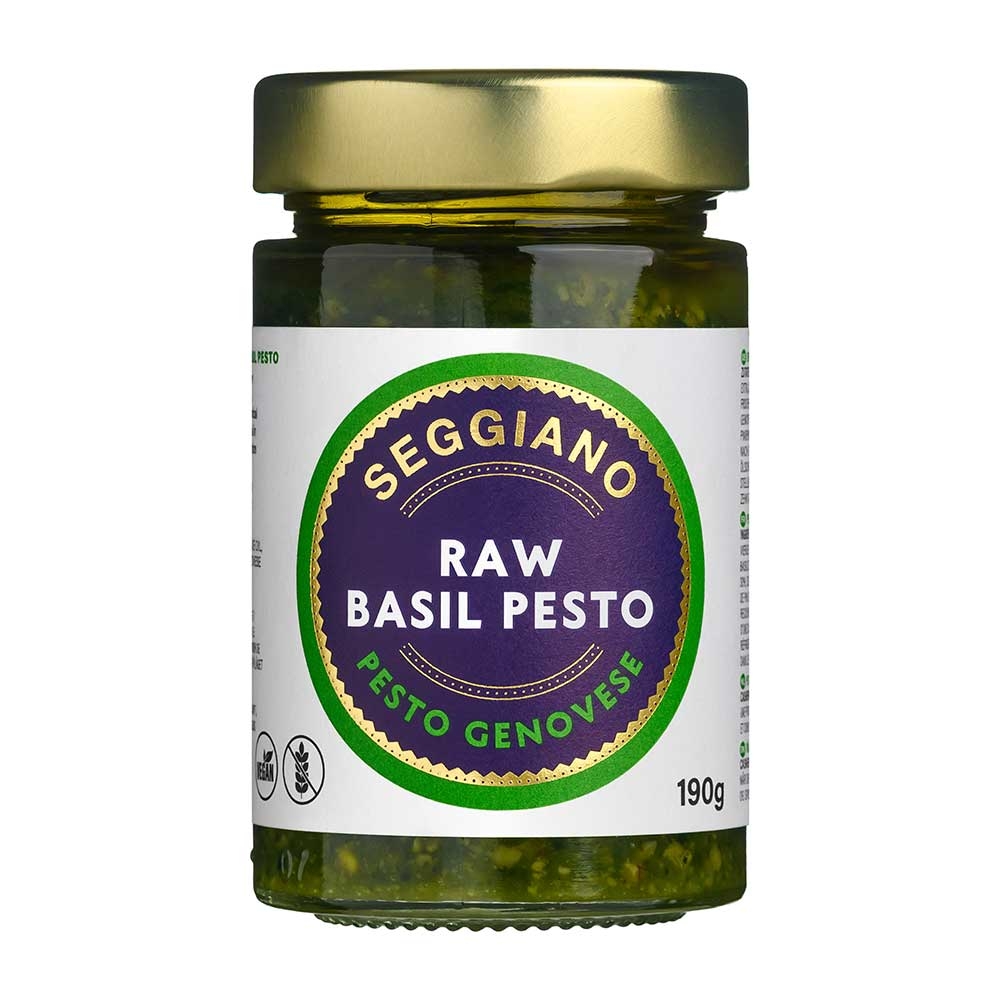 Raw Basil Pesto Seggiano 6x190g