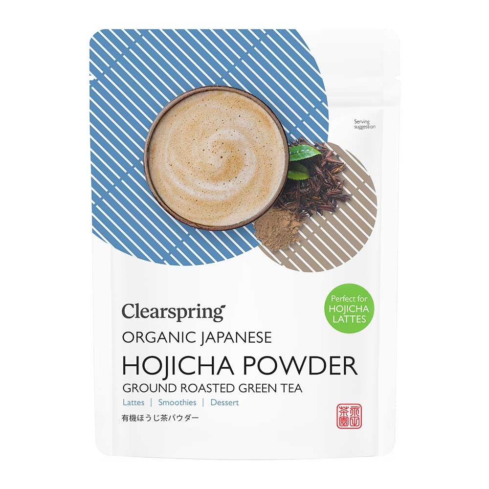 Organic Hojicha Powder – ground roasted green tea Clearspring 10x40g Organic Hojicha Powder – ground roasted green tea Clearspring 10x40g