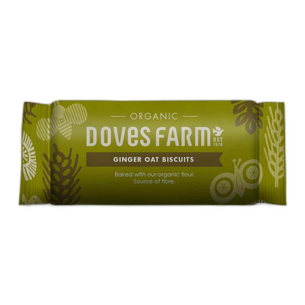 Organic Ginger Oat Biscuits Doves Farm 12x200g Organic Ginger Oat Biscuits Doves Farm 12x200g