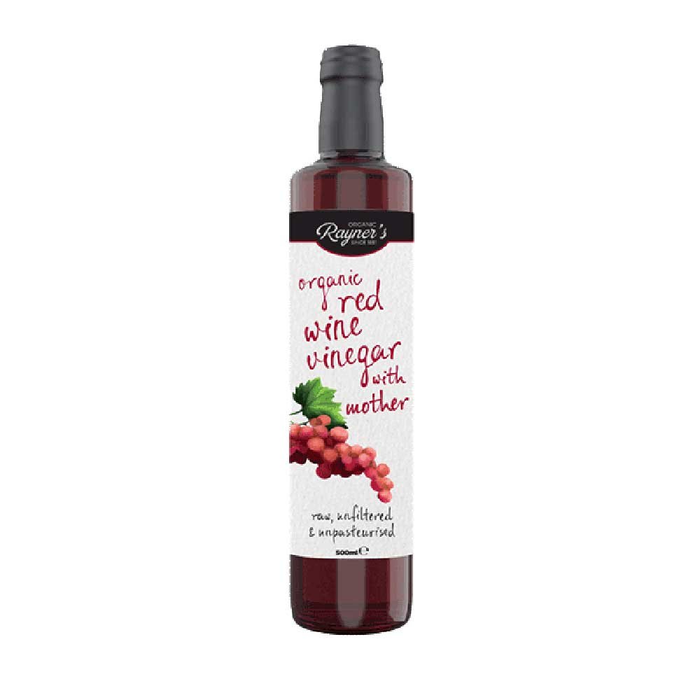 Organic Red Wine Vinegar with the mother Rayners 500ml Organic Red Wine Vinegar with the mother Rayners 500ml