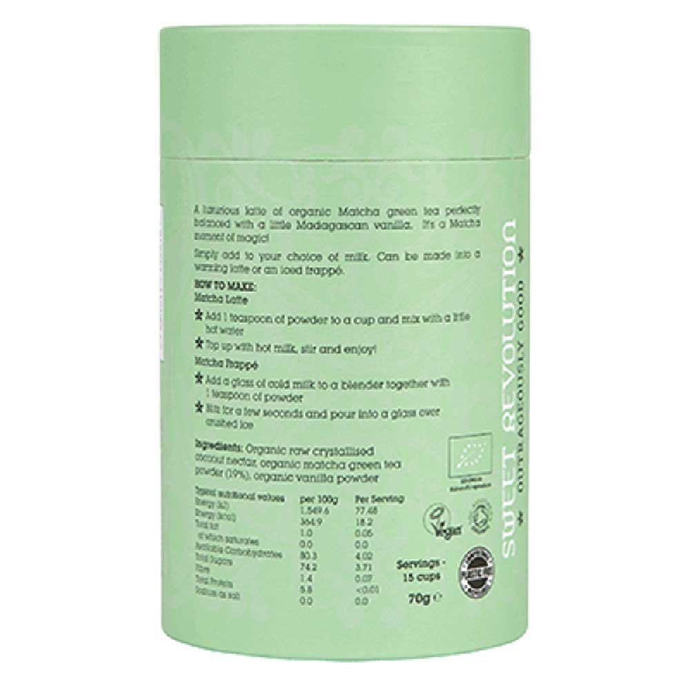 Organic Matcha Latte with vanilla - Barista Organic Matcha Latte with vanilla - Barista