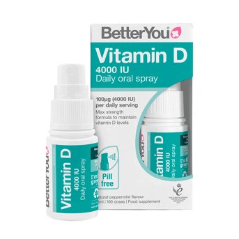 D4000 Vitamin D Oral Spray BetterYou 15ml D4000 Vitamin D Oral Spray BetterYou 15ml